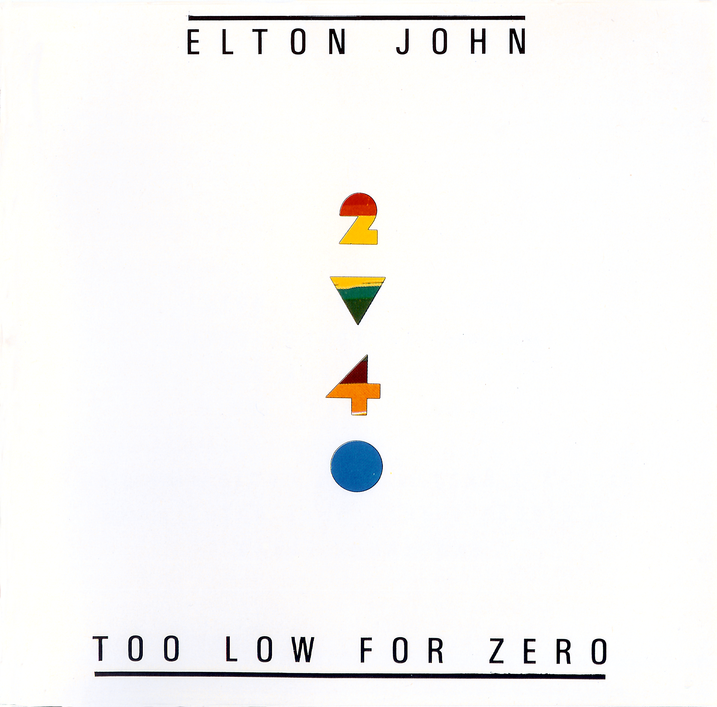 Cover: Too Low For Zero