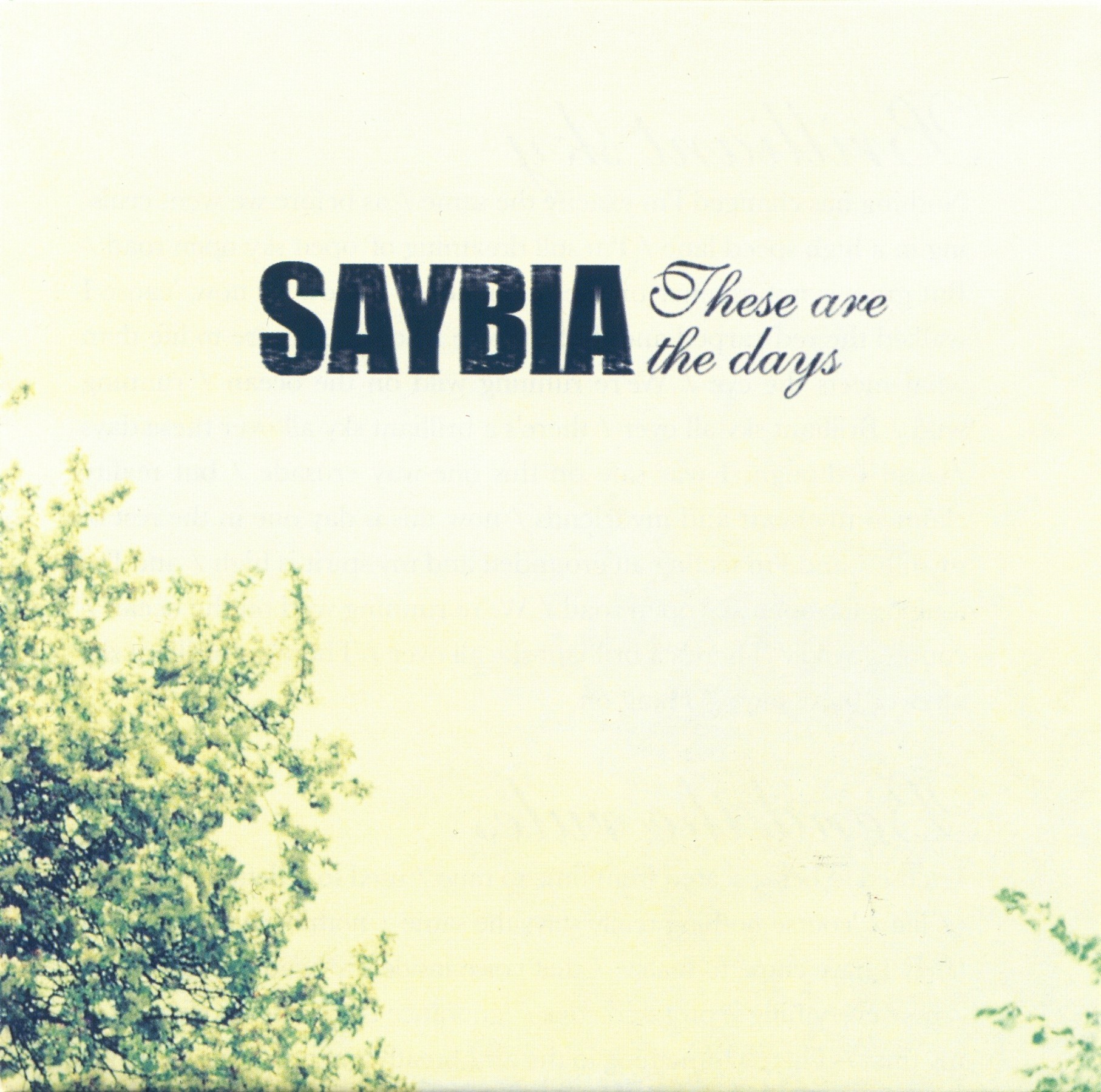 Cover: These Are The Days